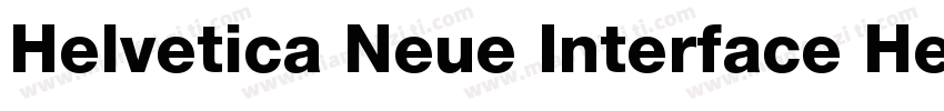 Helvetica Neue Interface Heavy字体转换